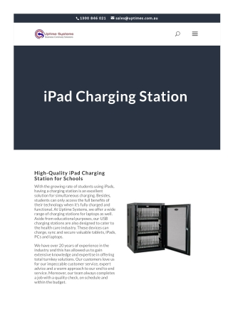 ipad charging station