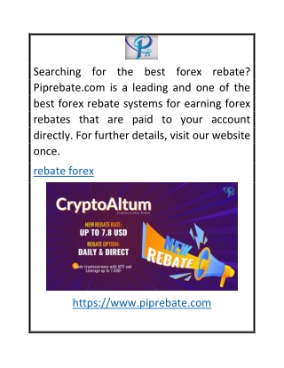 Forex Rebates  Piprebate.com en