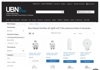 Buy Ubiquiti Airfiber Af-5g30-s45 5 Ghz Antenna Online In Australia