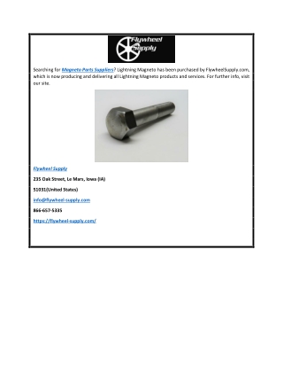 Magneto Parts Suppliers  Flywheel-supply.com