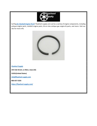 Starbolt Engine Parts  Flywheel-supply.com