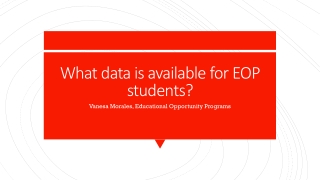 What data is available for EOP students?