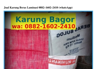 Jual Karung Beras Laminasi ౦88ᒿ·I6౦ᒿ·ᒿ4I౦(whatsApp)