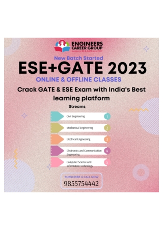 Best GATE Coaching In Chandigarh Engineer Career Group