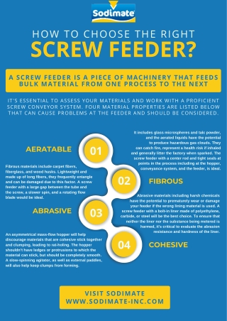 How To Choose The Right Screw Feeder