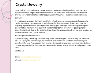 Crystal Jewelry