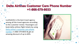 Delta Airlines Customer Care Phone Number  1-866-579-8033