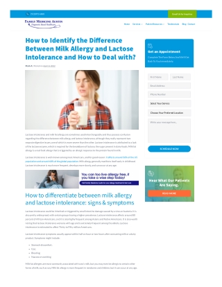 Difference Between Milk Allergy and Lactose Intolerance