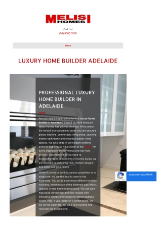 Luxury Home Builder Adelaide