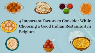 4 Important Factors to Consider While Choosing a Good Indian Restaurant in Belgium