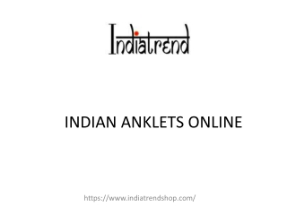 Indian Anklet Online