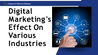 Digital Marketing's Effect On Various Industries