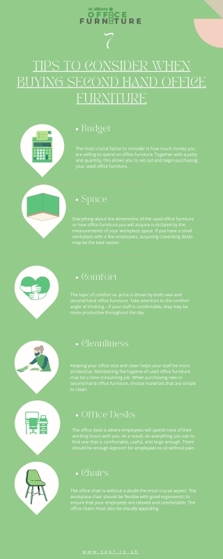 TIPS TO CONSIDER WHEN BUYING SECOND HAND OFFICE FURNITURE