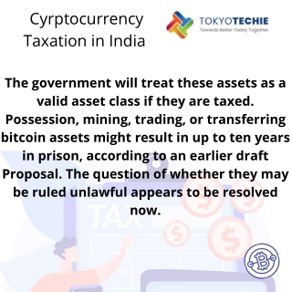 Cyrptocurrency Taxation in India | TokyoTechie