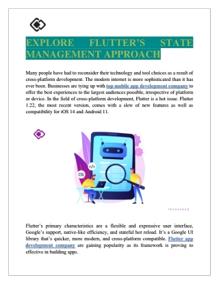 EXPLORE FLUTTER’S STATE MANAGEMENT APPROACH