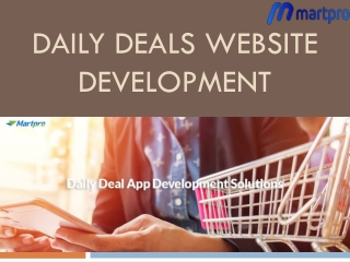 Daily deals website development