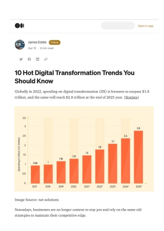 10 Hot Digital Transformation Trends You Should Know