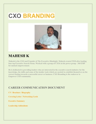 cxo branding