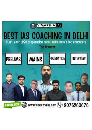 Vimarsha IAS Best IAS Coaching In Delhi