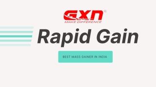 Order Best Mass Gainer to Maximize the Muscles | GXN