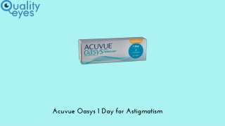 Acuvue Oasys 1 Day for Astigmatism