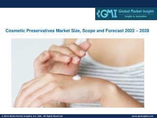 Cosmetic Preservatives Market Size, Scope and Forecast 2022 – 2028