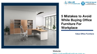 5 Mistakes to Avoid While Buying Office Furniture For Workplace