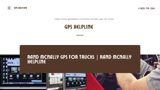 Rand McNally GPS For Truck -Quick Update 1-8057912114 Rand Mcnally Lifetime Maps