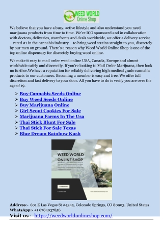 Thai Stick Blunt For Sale