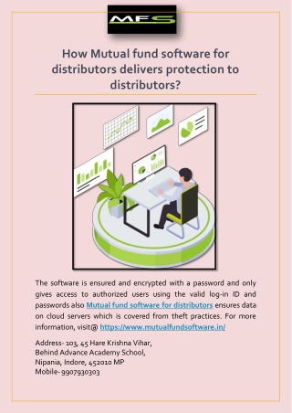 How Mutual fund software for distributors delivers protection to distributors