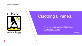 Cladding & Panels Companies & Services in UAE