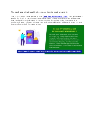 The cash app withdrawal limit, explore how to work around it