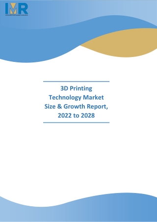 3D Printing Technology Market