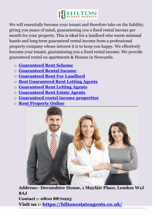 Guaranteed Rent Estate Agents
