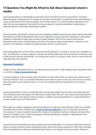 How Did We Get Here? The History of liposomal glutathione diy Told Through Tweet