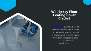 Will Epoxy Floor Coating Cover Cracks