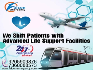 Falcon Emergency Train Ambulance in Patna and Guwahati - Relocating Severe Sufferers with Medical Care