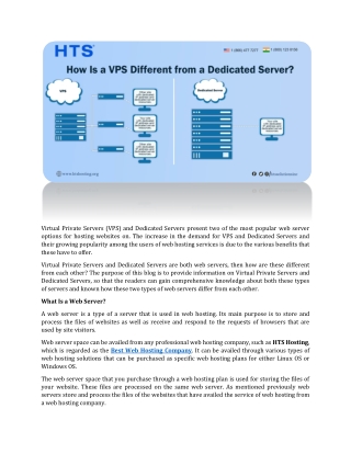 How Is a VPS Different from a Dedicated Server