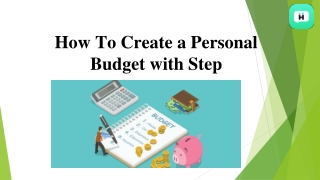 How to create a personal budget