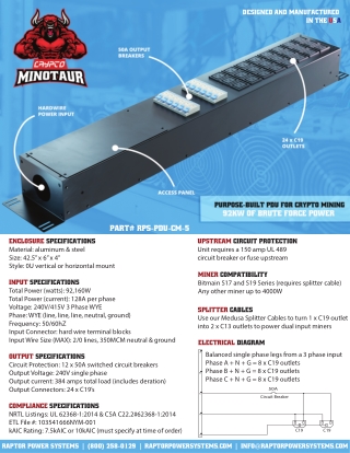 Crypto Minotaur PDU