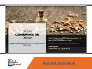 Cedarwood Oil Market