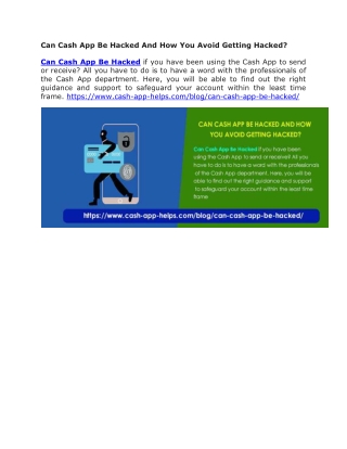 Can Cash App Be Hacked And How You Avoid Getting Hacked