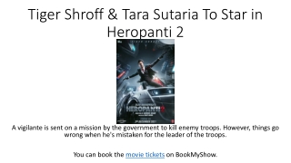 Tiger Shroff & Tara Sutaria To Star in Heropanti 2