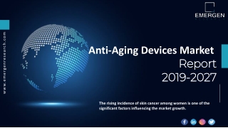 Anti-Aging Devices Market ppt
