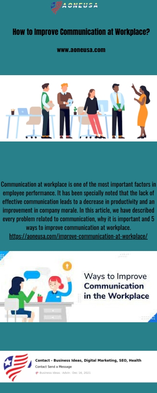 How to Improve Communication at Workplace