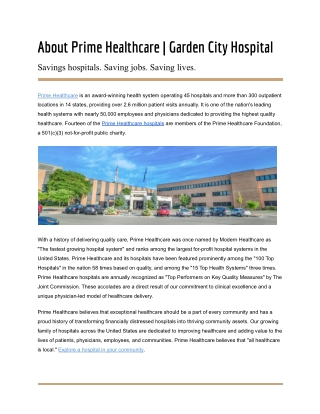 About Prime Healthcare _ Garden City Hospital