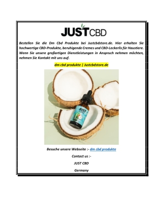 dm cbd produkte  Justcbdstore.de
