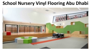 School Nursery Vinyl Flooring Abu Dhabi
