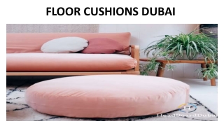 FLOOR CUSHIONS DUBAI