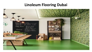 Linoleum Flooring Dubai